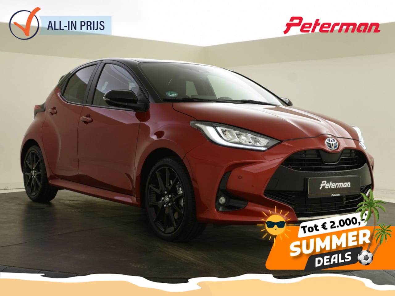 Toyota Yaris - 1.5 Hybrid Executive Bi-Tone | Trekhaak | Blindspot | - AutoWereld.nl