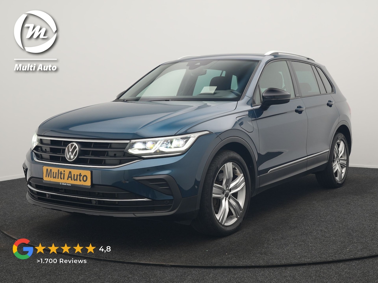 Volkswagen Tiguan - 1.4 TSI eHybrid Active PHEV 245pk Dealer O.H. | Trekhaak Af Fabriek | Adaptive Cruise | He - AutoWereld.nl