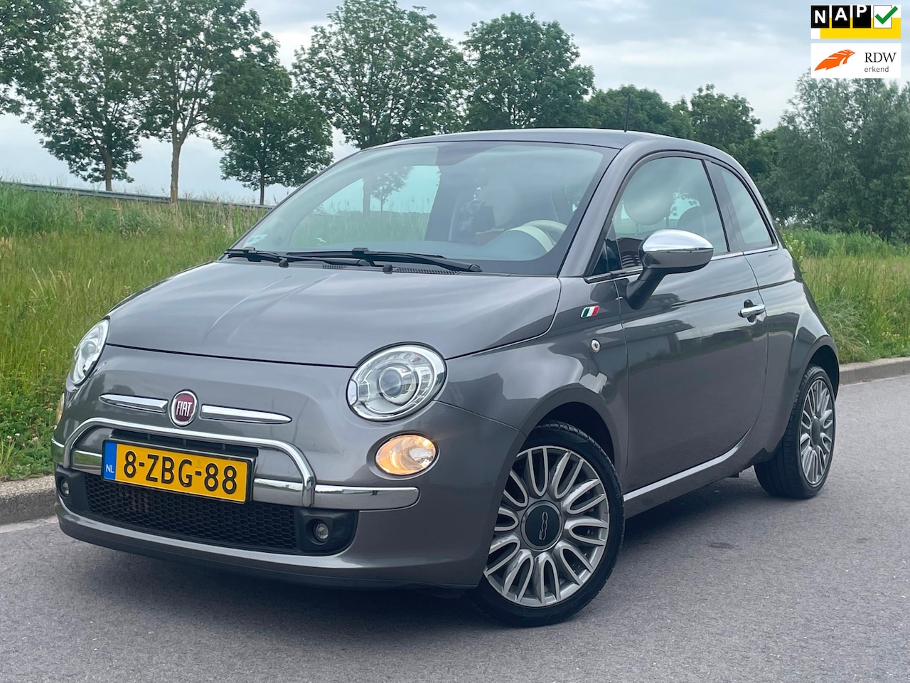 Fiat 500 - 0.9 TwinAir Turbo Cult Airco Navi Panorama Leder - AutoWereld.nl