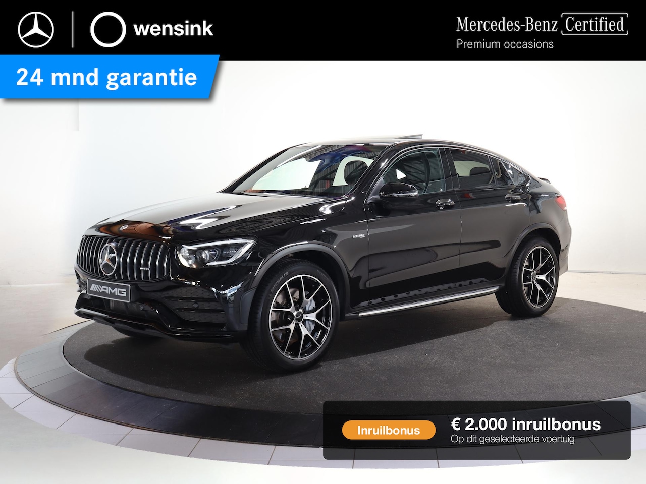 Mercedes-Benz GLC-klasse Coupé - AMG 43 4MATIC Premium Plus | Treeplanken | Widescreen | 360 graden camera | Night | - AutoWereld.nl