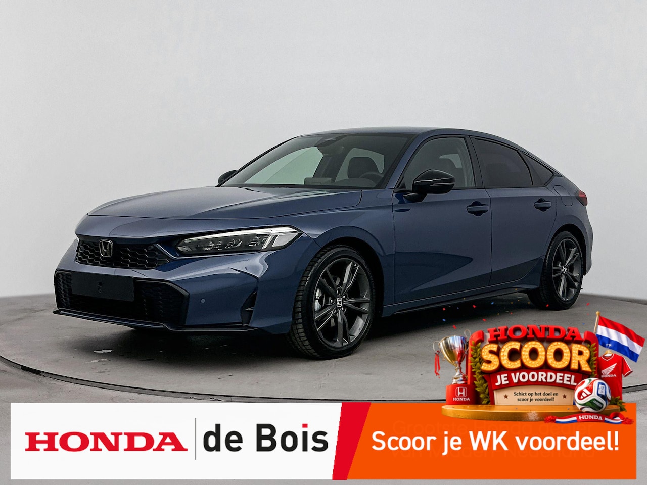 Honda Civic - 2.0 e:HEV Sport Aut. | Facelift | Navigatie | Stuur verwarming | 18 inch | Camera | Apple - AutoWereld.nl