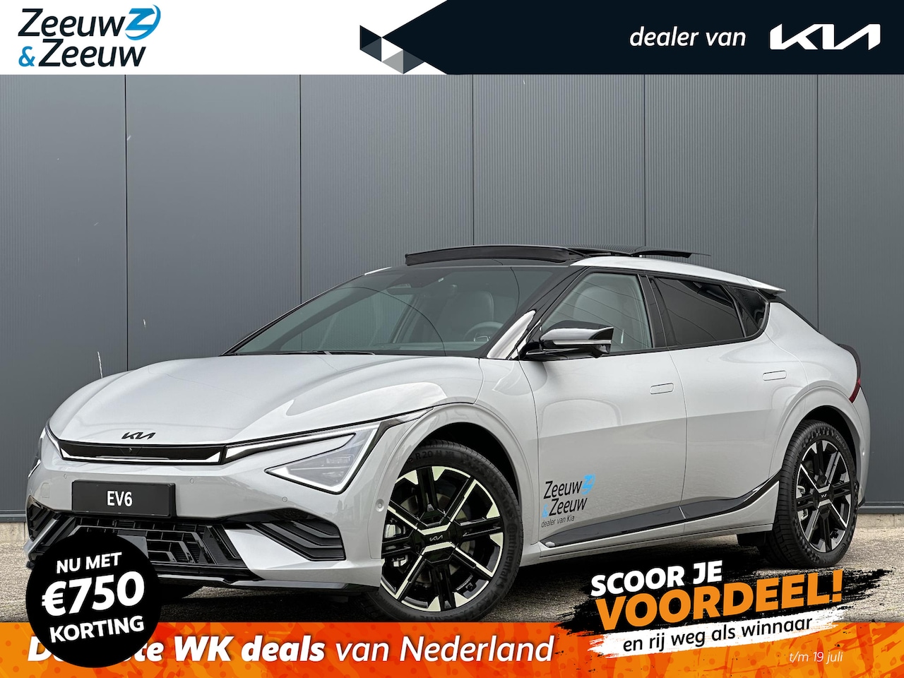 Kia EV6 - GT-Line 84 kWh | Demo | Direct leverbaar | Garantie t/m 06-2032 | Navi | Clima | 360 Camer - AutoWereld.nl