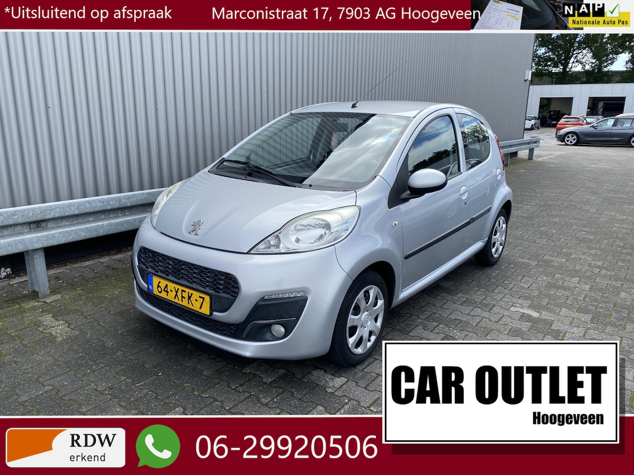 Peugeot 107 - 1.0 Active 1.0 Active 5-Drs, A/C, Elec.ramen, Centr.vergr, – Inruil Mogelijk – - AutoWereld.nl