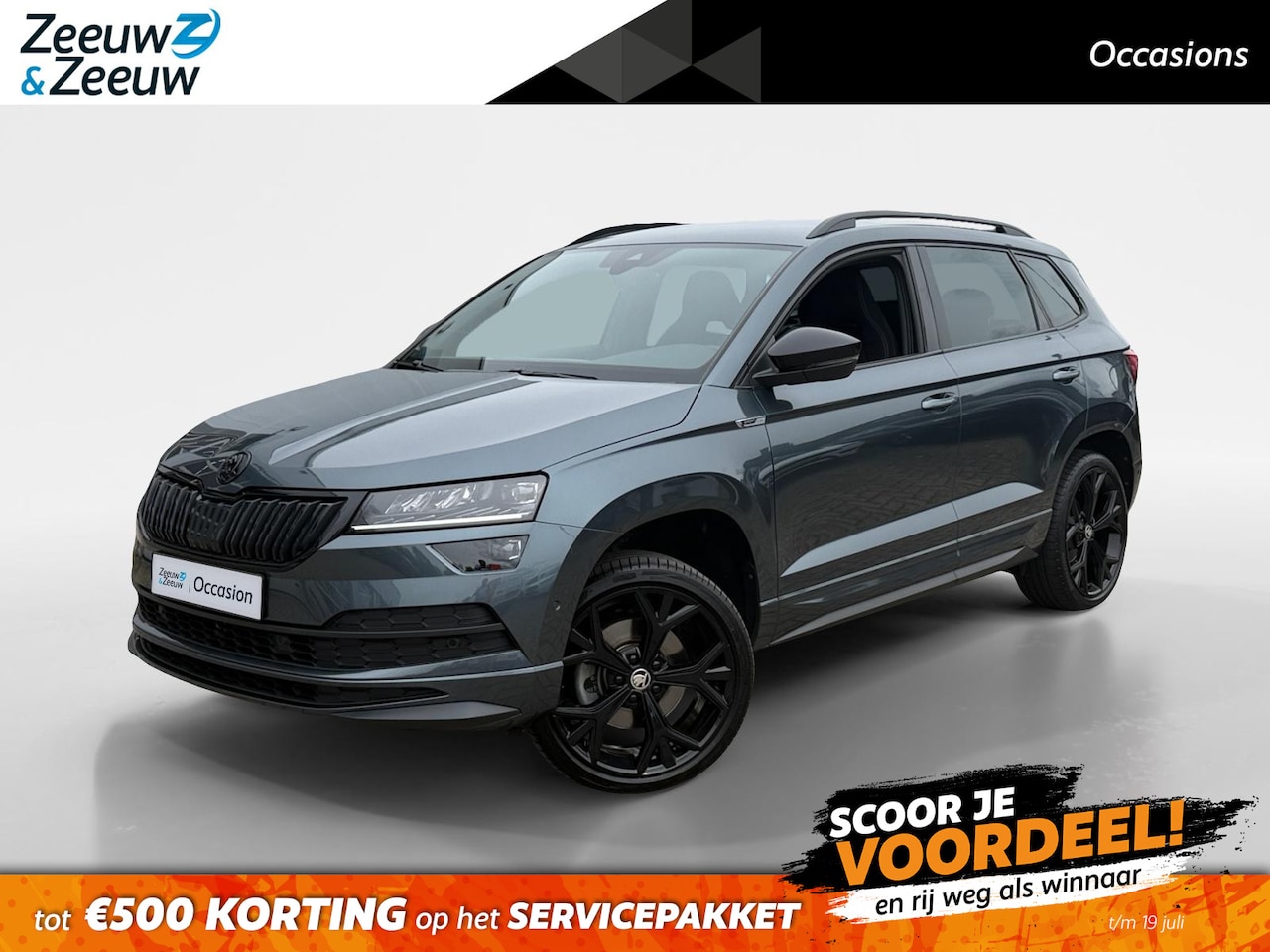Skoda Karoq - 1.5 TSI ACT Sportline Business |Functie pakket| Camera| Trekhaak| stoelverwarming voor\ ac - AutoWereld.nl