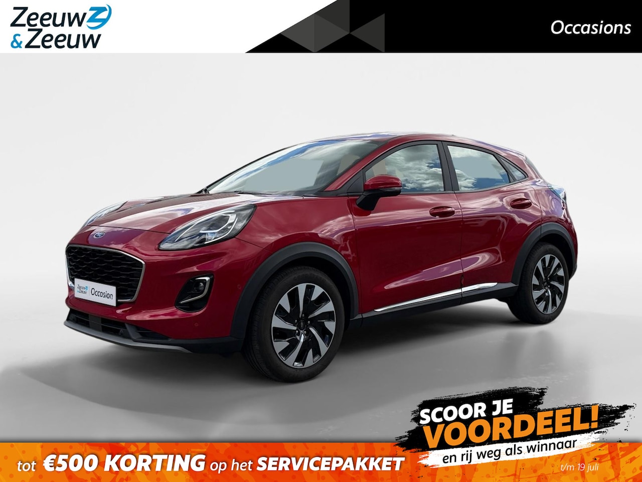 Ford Puma - 1.0 EcoBoost Hybrid Titanium | Dealer onderhouden | NL auto | Adapt. Cruise control | BLIS - AutoWereld.nl