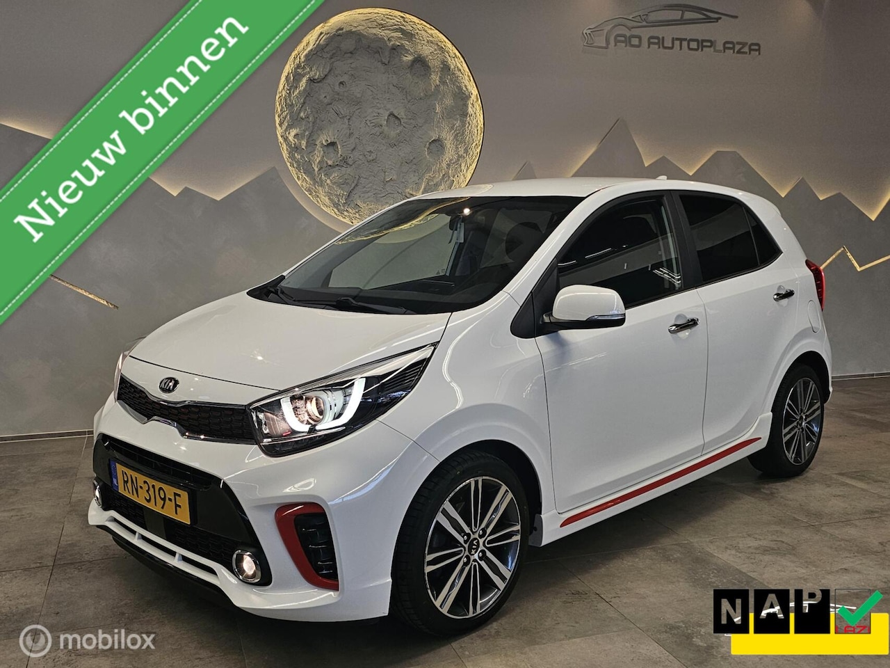 Kia Picanto - 1.0 T-GDI GT-Line Keyless/Camera/Carplay/Stoelverwarming/Leder - AutoWereld.nl