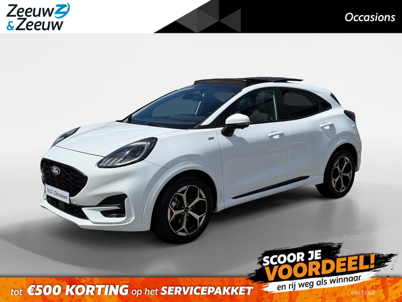 Ford Puma - 1.0 EcoBoost Hybrid ST-Line | Automaat | Pano dak | Winter pack | Adapt. Cruise control | - AutoWereld.nl
