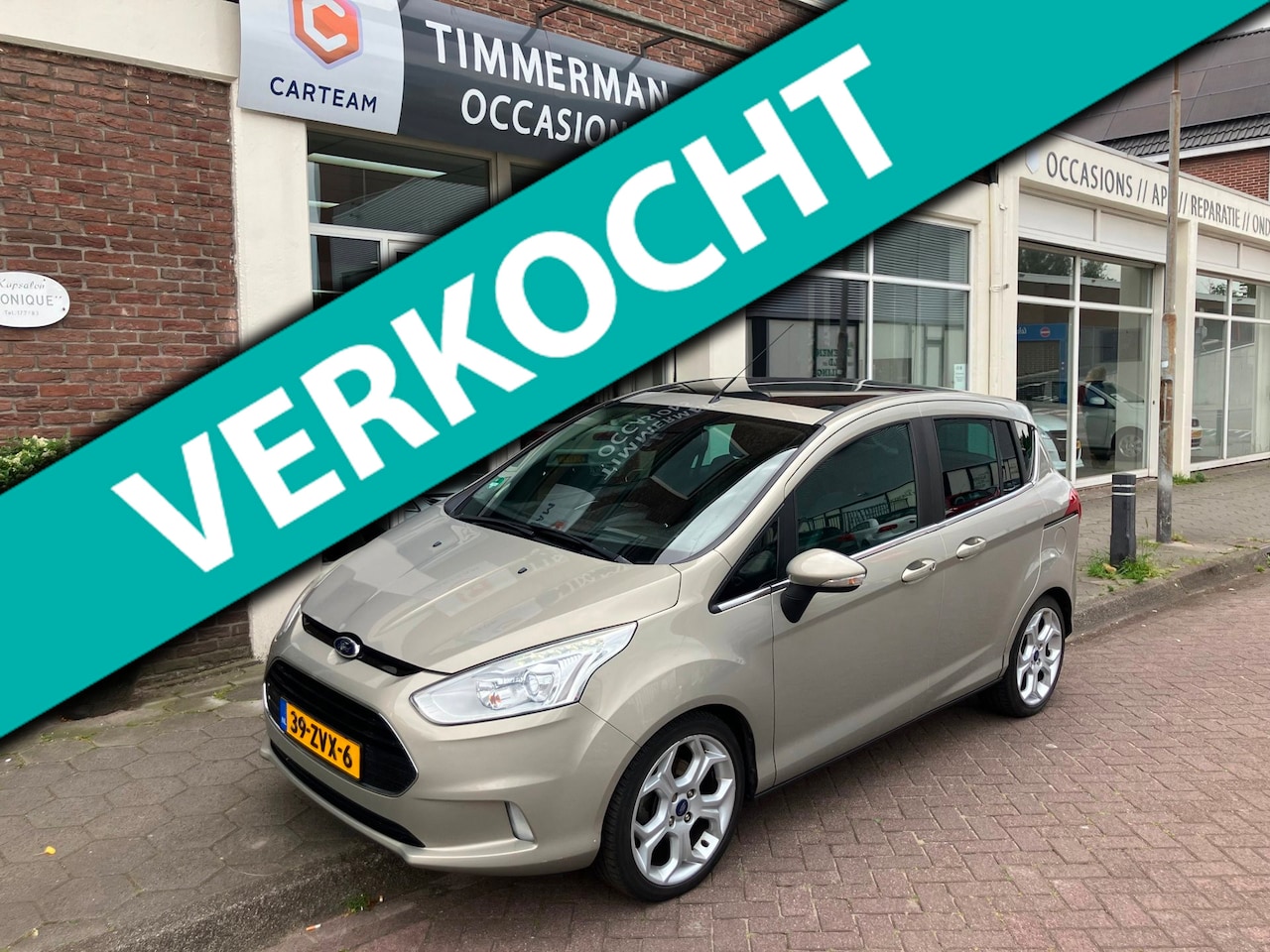 Ford B-Max - 1.0 EcoBoost Titanium|Cruise Ctrl|Half leder|Pano|PDC - AutoWereld.nl