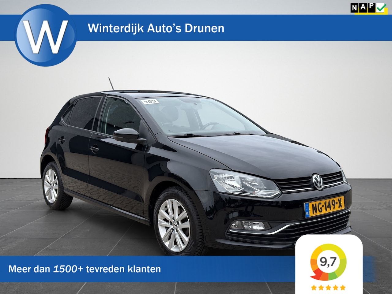 Volkswagen Polo - 1.2 TSI DSG|Airco|Cruise|Bluetooth Media - AutoWereld.nl
