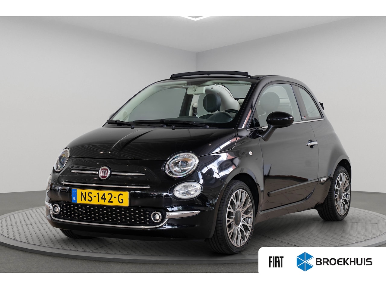 Fiat 500 C - 0.9 TwinAir Turbo Lounge | Navigatie | Parkeersensoren | Lichtmetalen velgen | Bluetooth | - AutoWereld.nl