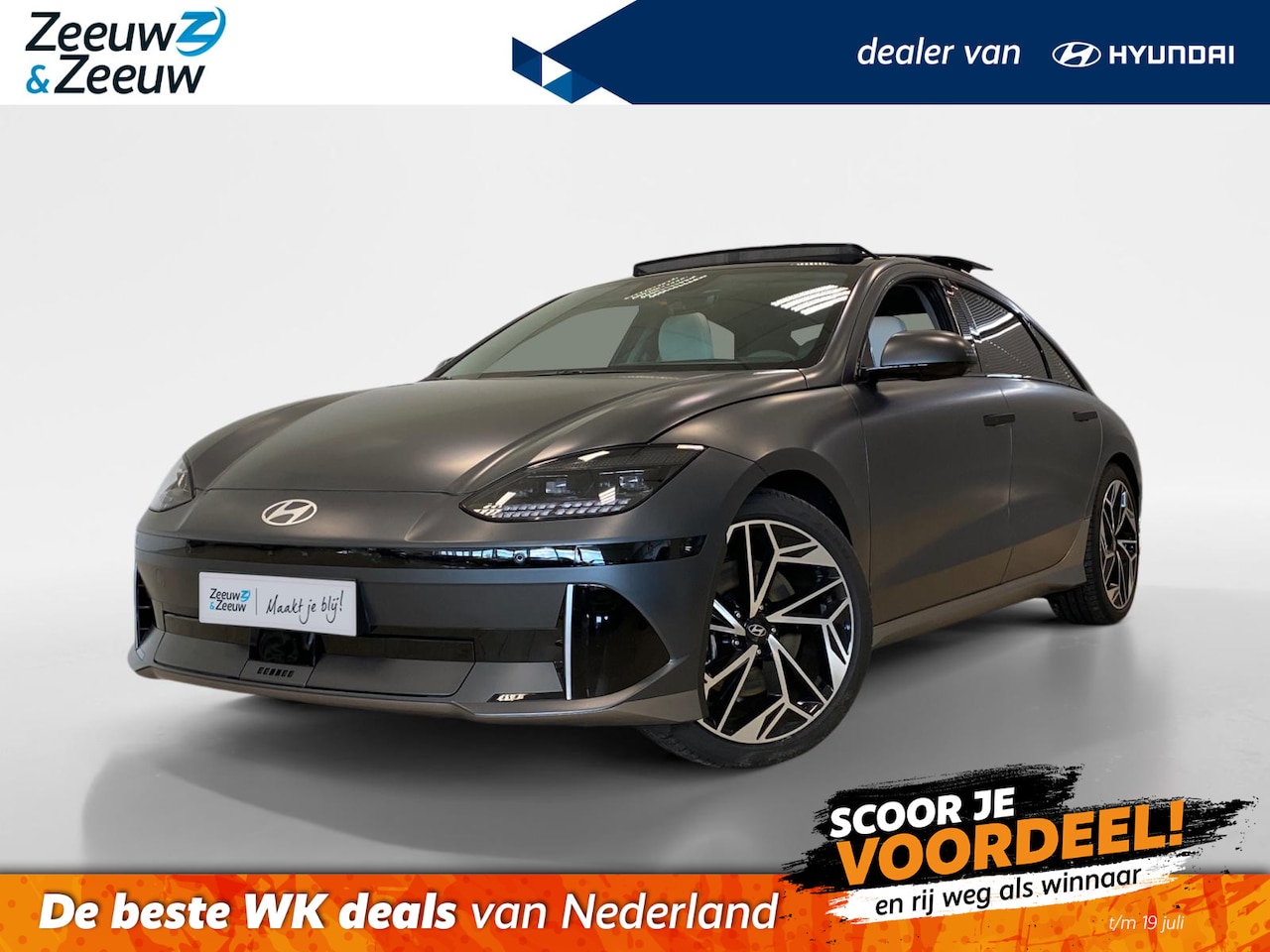Hyundai IONIQ 6 - LOUNGE SKY | RWD | 77 KWH | NOCTURE GREY | NL-AUTO | - AutoWereld.nl