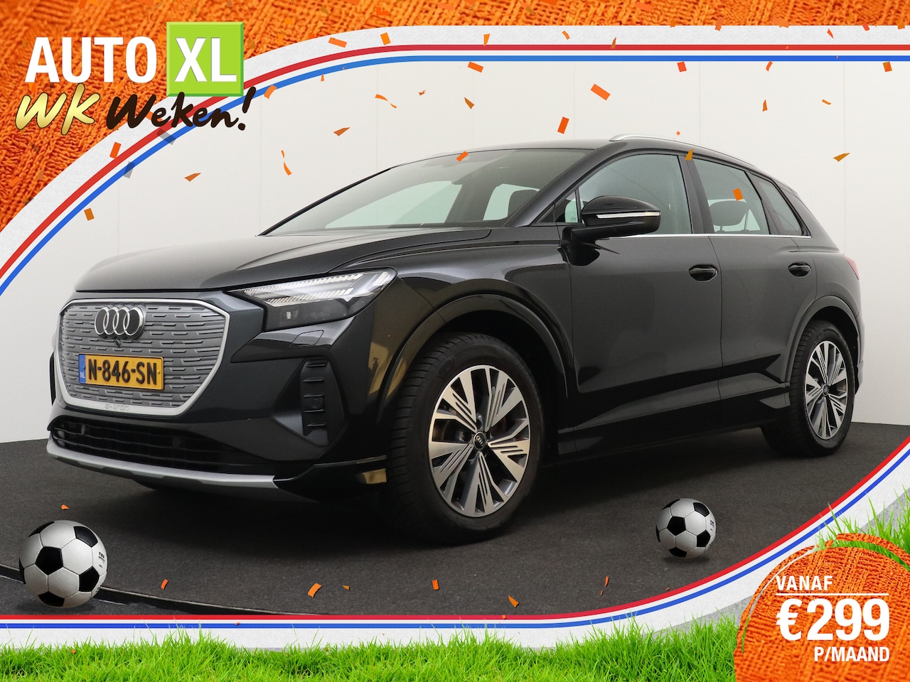 Audi Q4 e-tron - 40 Launch 77 kWh (94%SOH) Warmtepomp Carplay Stoelverw. - AutoWereld.nl