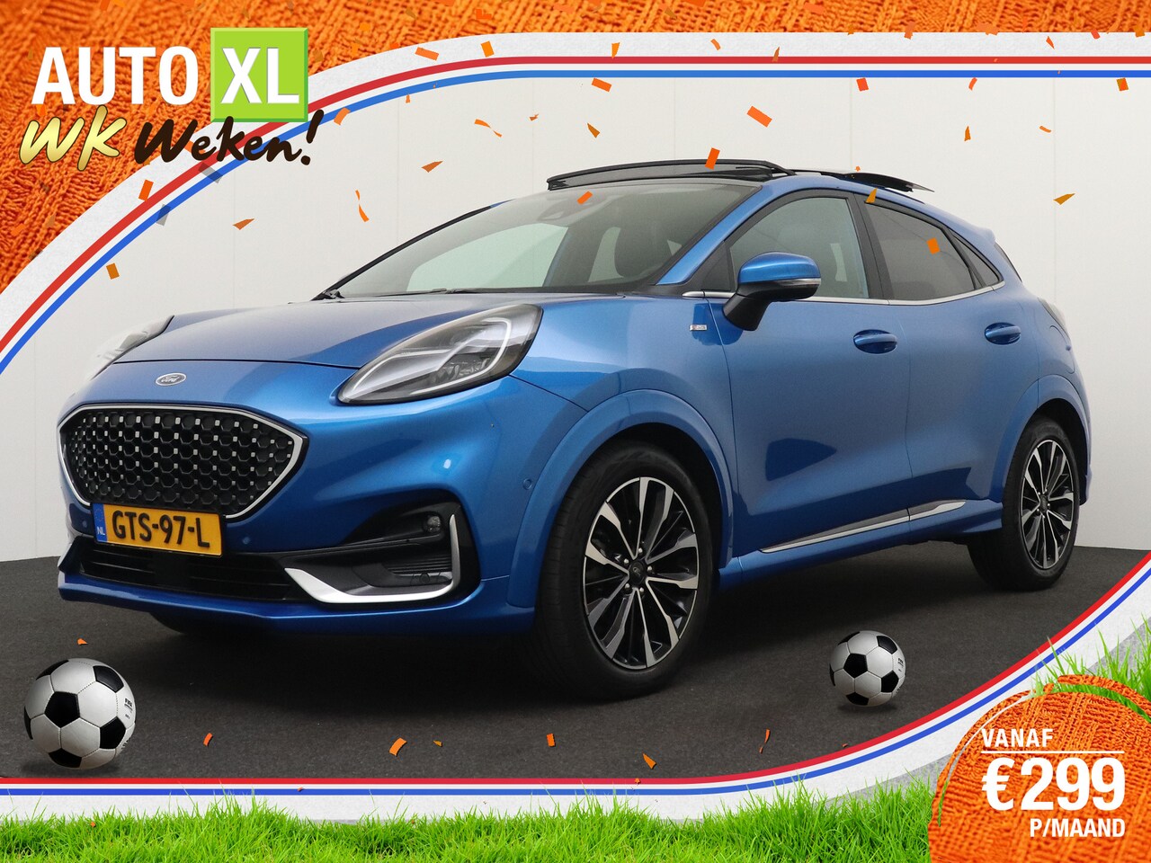 Ford Puma - 125 PK Aut Hybrid ST-Line Vignale X Full Options Pano-Dak Leder Trekhaak - AutoWereld.nl