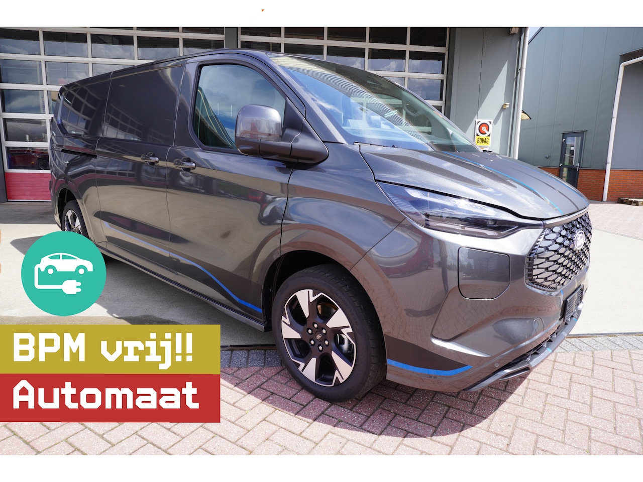 Ford E-Transit Cust. - L2H1 Sport 218PK Automaat Schuifdeur links en rechts Climat. | adap.cruise | Navi | B&O | - AutoWereld.nl