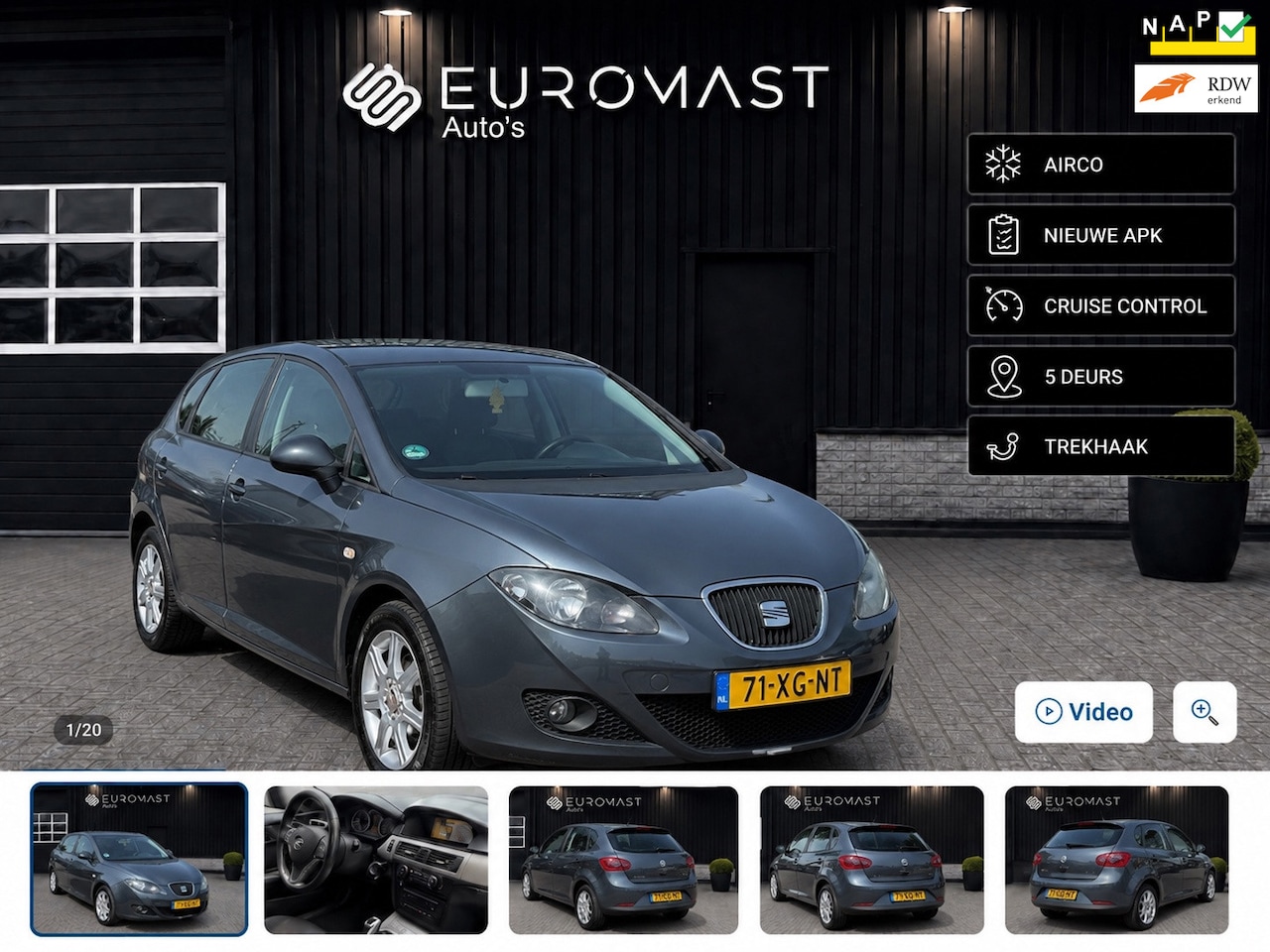 SEAT Leon - 1.6 Stylance Airco Cruise Trekhaak 5D Nieuwe Apk - AutoWereld.nl
