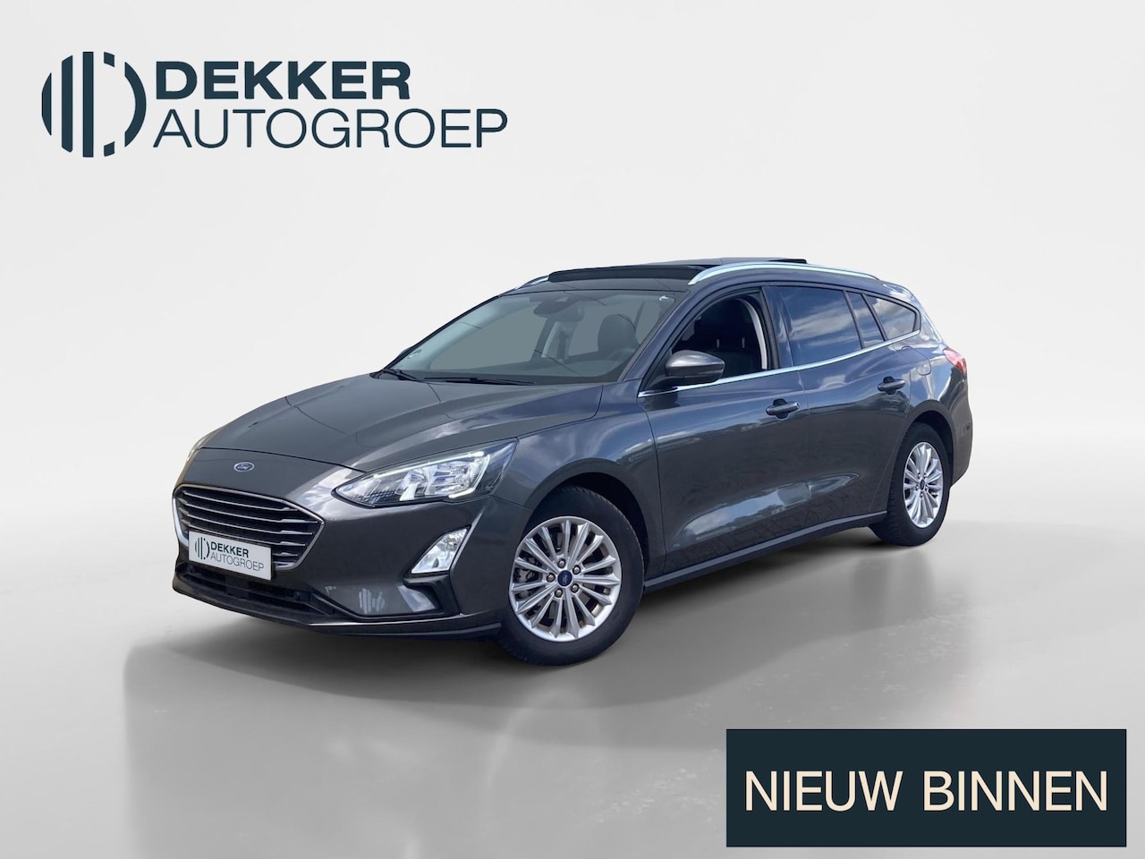Ford Focus Wagon - 1.0 EcoBoost 125 pk Titanium X Wagon Panoramadak - Halfleder - Winter Pack - B&O - Elektri - AutoWereld.nl