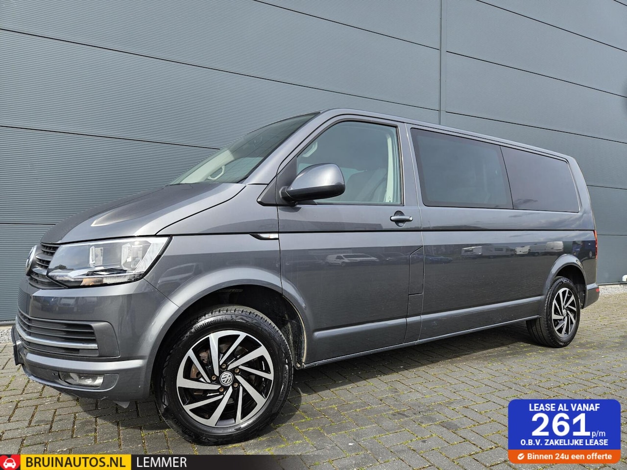 Volkswagen Transporter - 2.0 TDI L2H1 DC LM Airco Cruise Euro6 - AutoWereld.nl