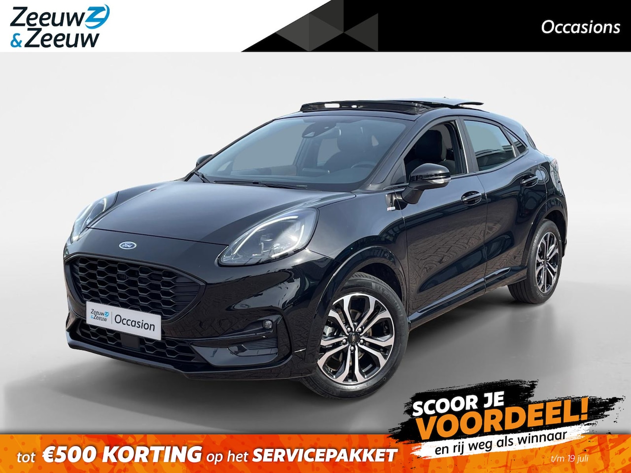 Ford Puma - 1.0 EcoBoost Hybrid Titanium X *Automaat*Navigatie*Schuif/kanteldak*Cruise Control*LM.Velg - AutoWereld.nl