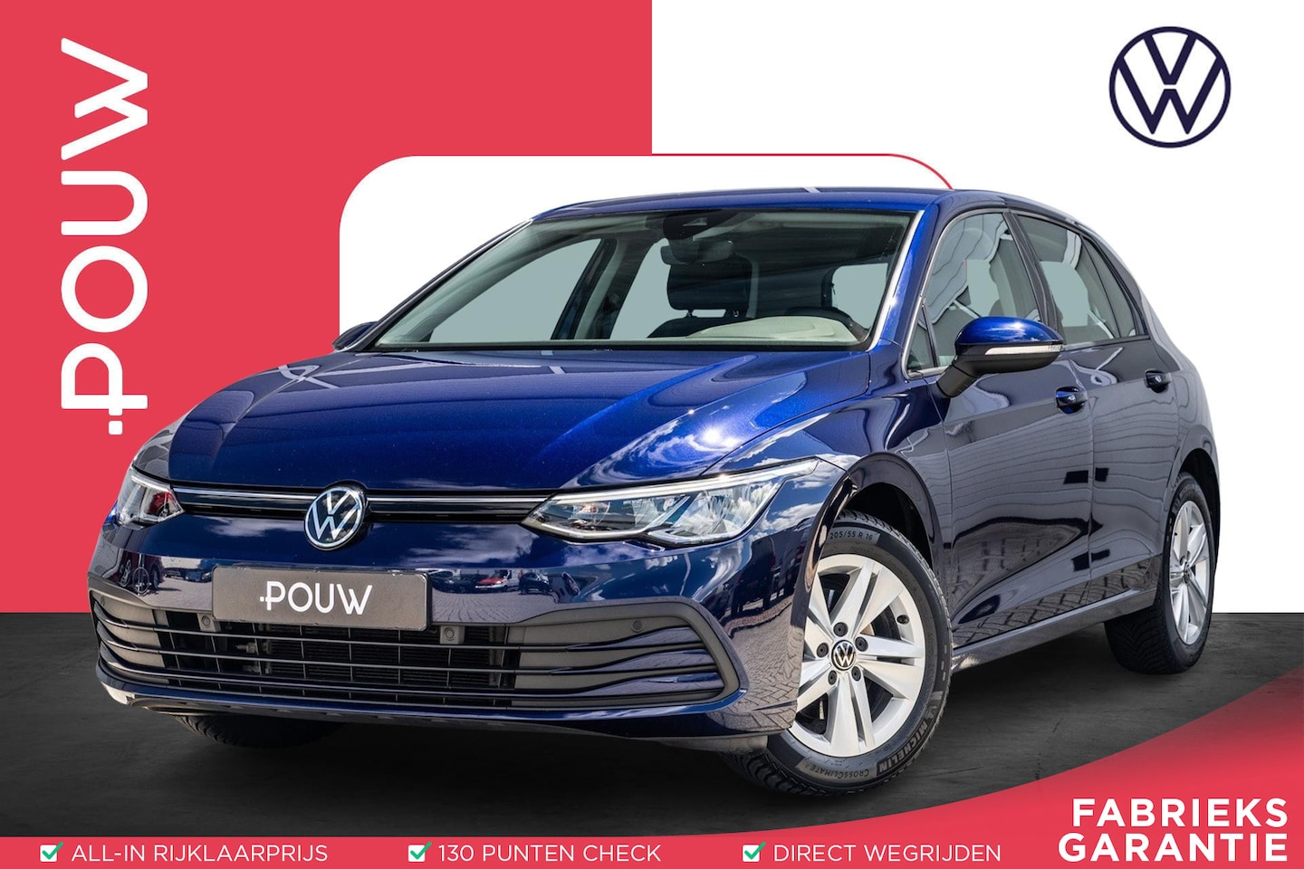 Volkswagen Golf - 1.0 eTSI 110pk DSG Life | Navigatie | App Connect | Parkeersensoren - AutoWereld.nl