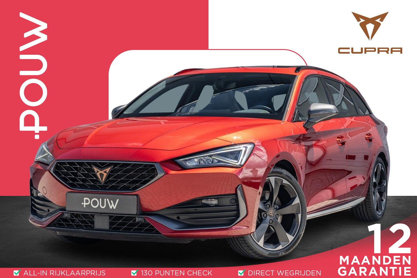 CUPRA Leon Sportstourer - 1.4 e-Hybrid 204pk Business | SoH 94% | Panoramadak | Stoelverwarming | Navigatie | Full L - AutoWereld.nl