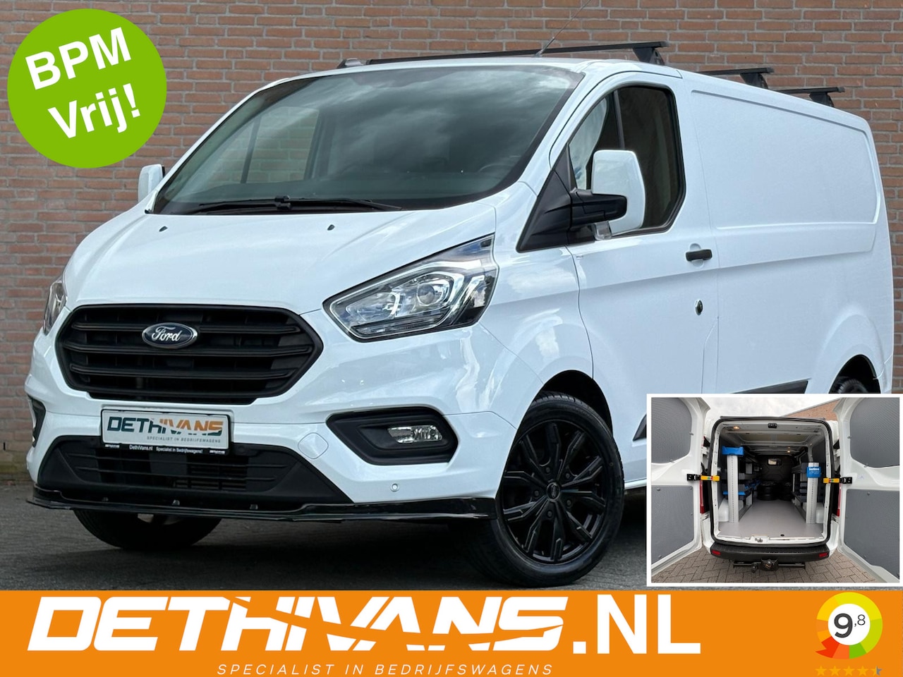 Ford Transit Custom - 2.0TDCI 130PK Sortimo inrichting / Cruisecontrol / Euro6 - AutoWereld.nl