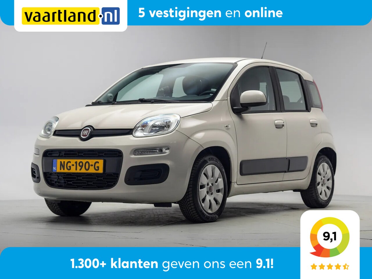 Fiat Panda - 1.2 Popstar [ Airco Bluetooth Multifunctioneel stuur ] - AutoWereld.nl