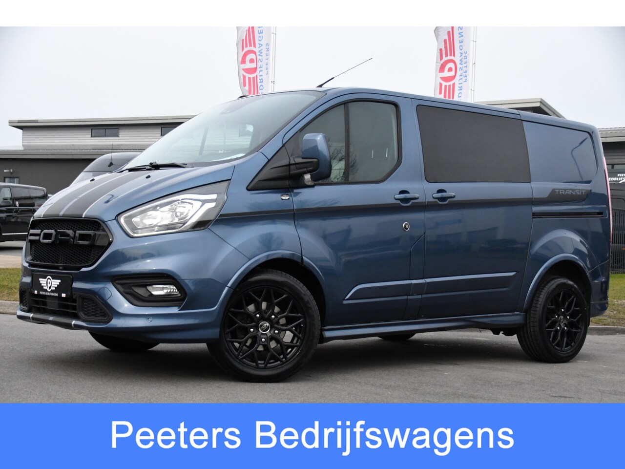Ford Transit Custom - 320 2.0 TDCI L1H1 Sport DC Camera, Cruise, Carplay, 170pk, 2 x Schuifdeur, Automaat, LED, - AutoWereld.nl