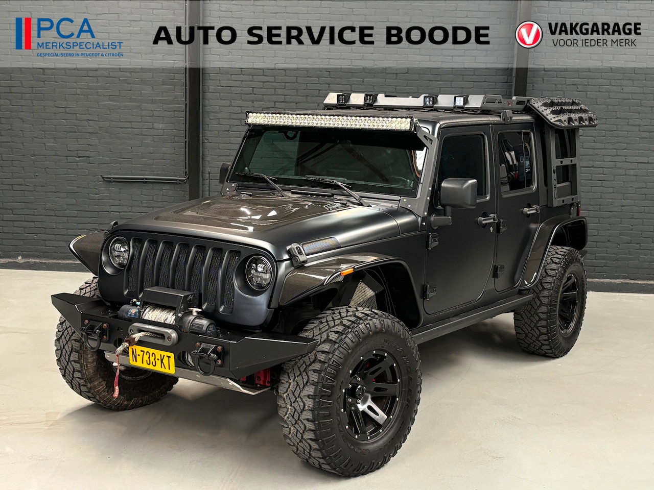 Jeep Wrangler - 6.4 (411 pk) Hemi - Corbeau - Willwood - custom, uniek! - AutoWereld.nl