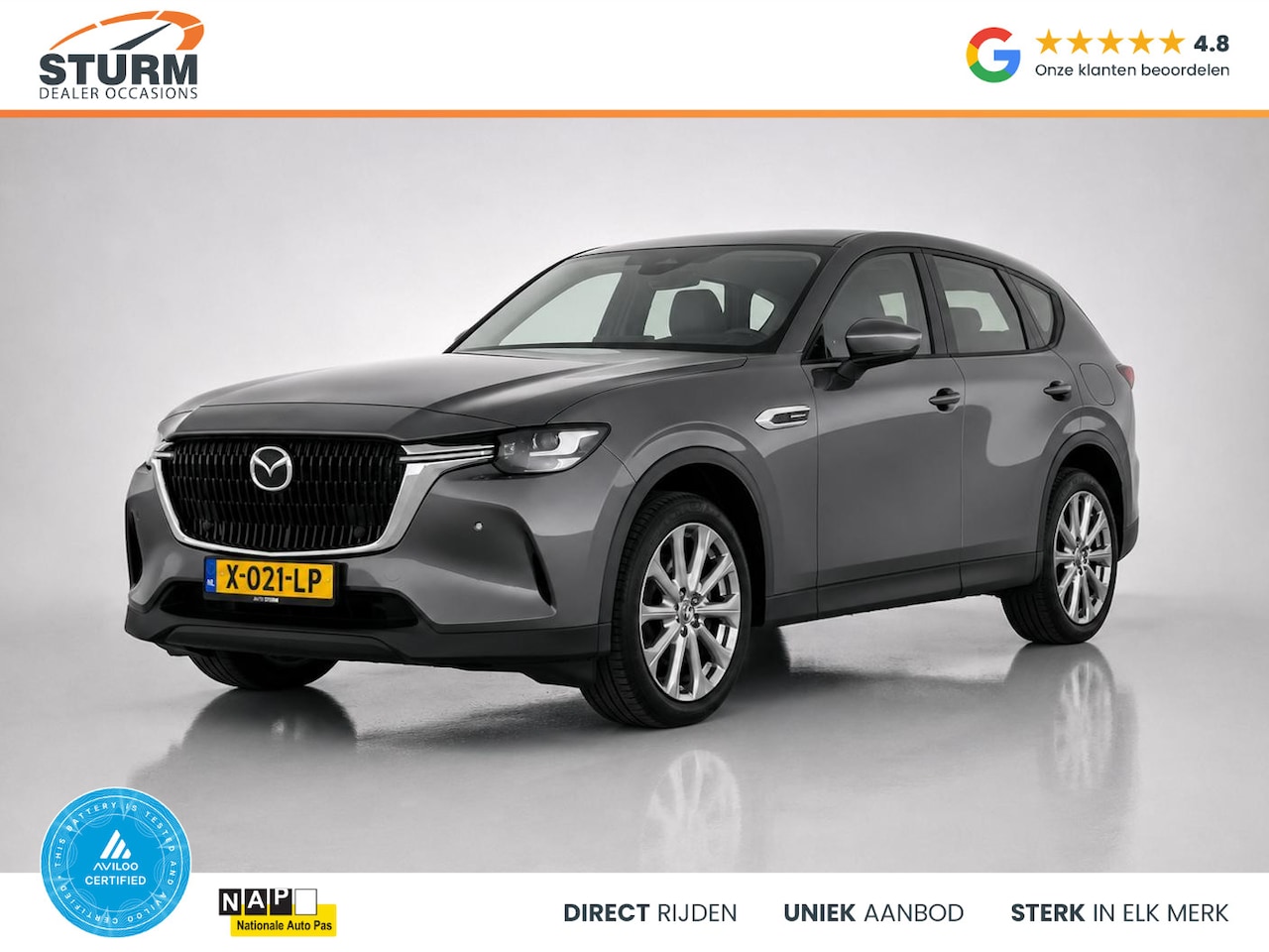 Mazda CX-60 - 2.5 e-SkyActiv PHEV Exclusive-Line SoH 96% NL-Auto! - AutoWereld.nl