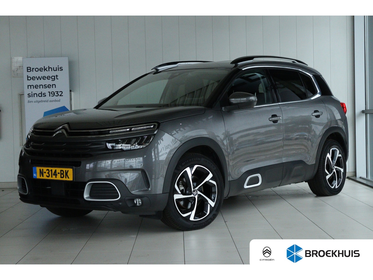 Citroën C5 Aircross - 1.2 TURBO 130PK SHINE AUTOMAAT | Adapt. Cruise | Trekhaak | Elektr. Stoel | Camera | Navi - AutoWereld.nl