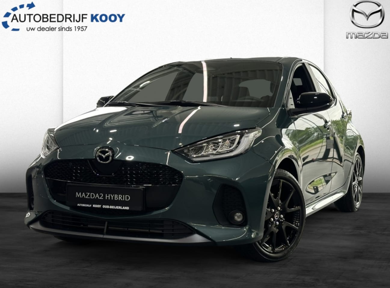 Mazda 2 Hybrid - 1.5 Homura / Nieuwe kleur: Ferm Green - AutoWereld.nl