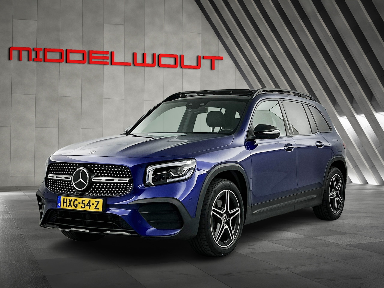 Mercedes-Benz GLB - 180 AMG Line 7p. Pano | 360cam | Head-up | Night pakket - AutoWereld.nl