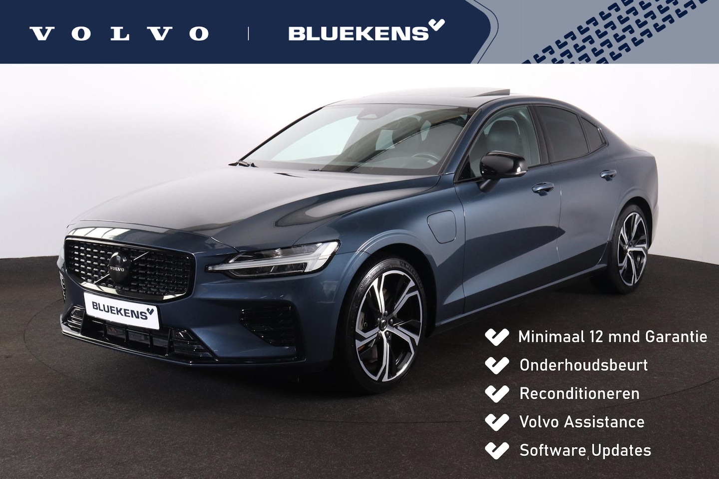 Volvo S60 - Recharge T6 350pk AWD Plus Dark - Intellisafe Assist & Surround - Panorama/Schuifdak - Har - AutoWereld.nl