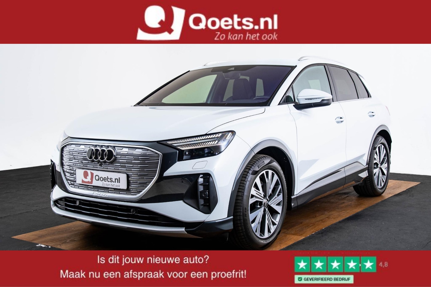 Audi Q4 e-tron - 45 quattro Advanced edition 82 kWh S line interieur - Comfortpakket plus - Assistentiepakk - AutoWereld.nl