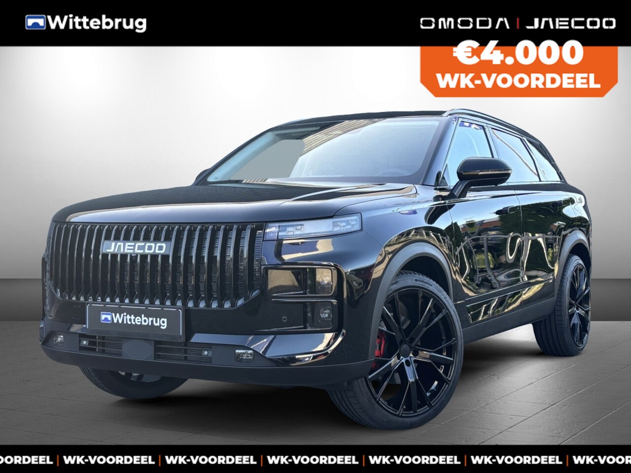 Jaecoo 7 - SHS PHEV Exclusive Black Pack en 21 Inch velgen met 1500 KG trekgewicht, 1200 KM RANGE Nav - AutoWereld.nl