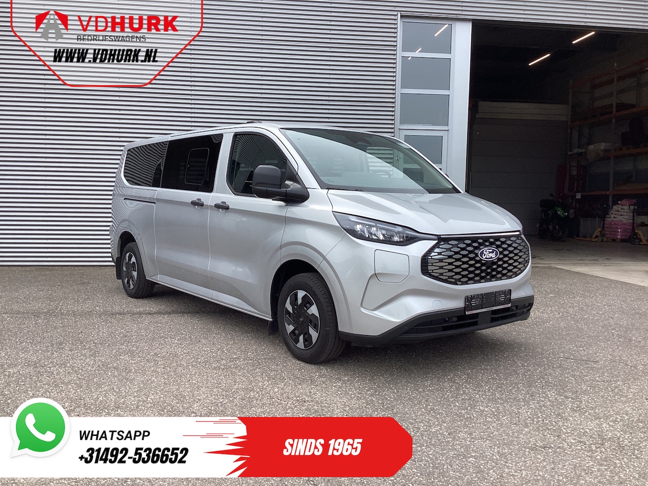 Ford Transit Custom - E-Transit 320 km WLTP L2 Combi/ Kombi/ 9 pers./ LED/ Standkachel/ Stoelverw/ Stuurverw./ C - AutoWereld.nl
