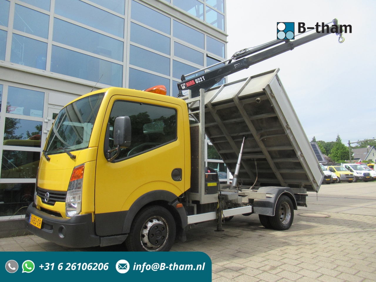 Nissan Cabstar E - 130.35 2.5 dCi 3-S./W./Z. Kipper + HIAB 022 T-2 Kraan Kran Crane 290 - AutoWereld.nl