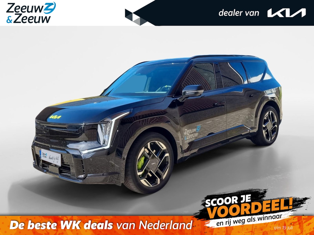 Kia EV9 - GT AWD 7p. 99.8 kWh 508pk AWD | 7-zits | 21" GT-velgen | schuif -en kanteldak | Suède spor - AutoWereld.nl