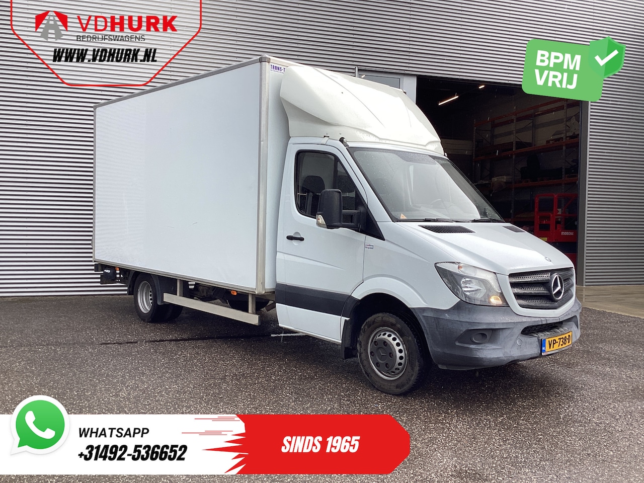 Mercedes-Benz Sprinter - 516 2.2 CDI Bakwagen Laadklep/ Euro 6/ Dubbel lucht/ Spoiler/ Gev.Stoel/ Camera/ Airco/ Tr - AutoWereld.nl