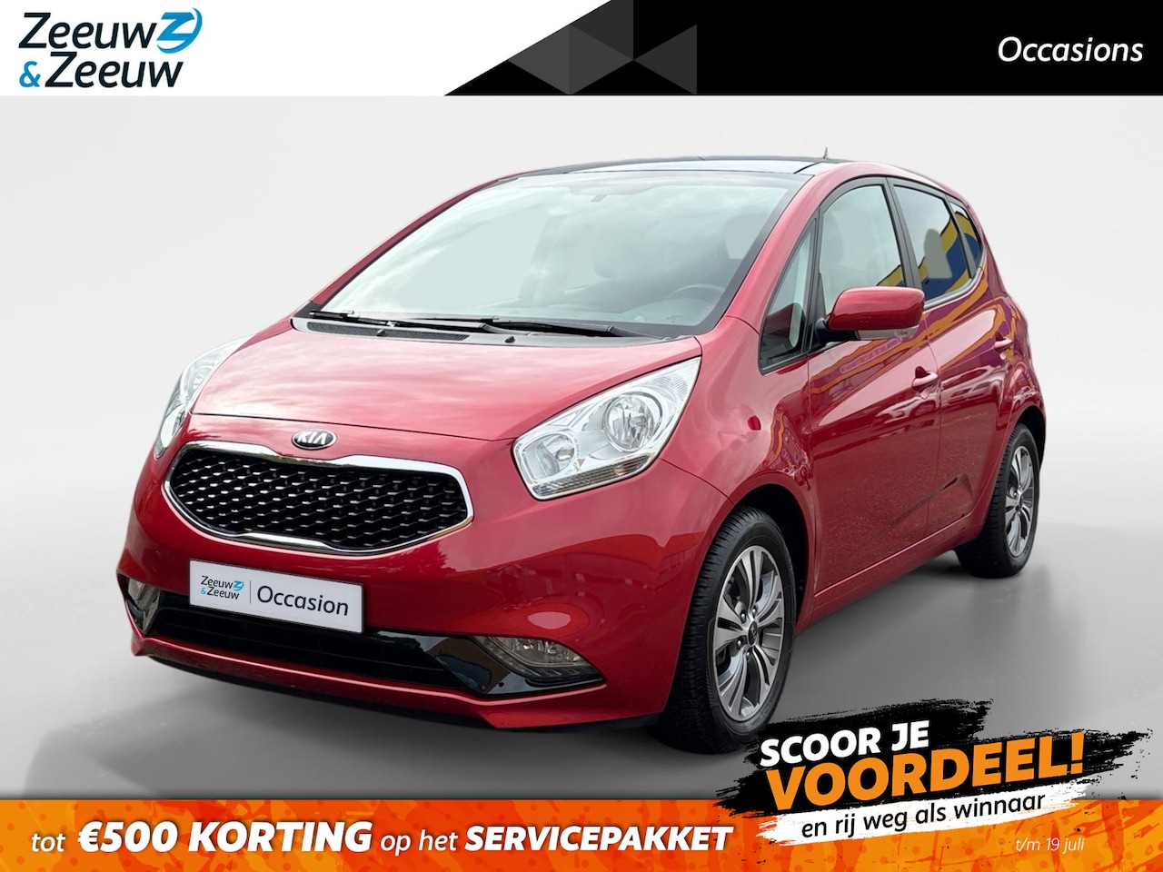 Kia Venga - 1.4 CVVT Summer Edition Climate , navi , elektrisch glazen panorama-dak , cruise , lm velg - AutoWereld.nl