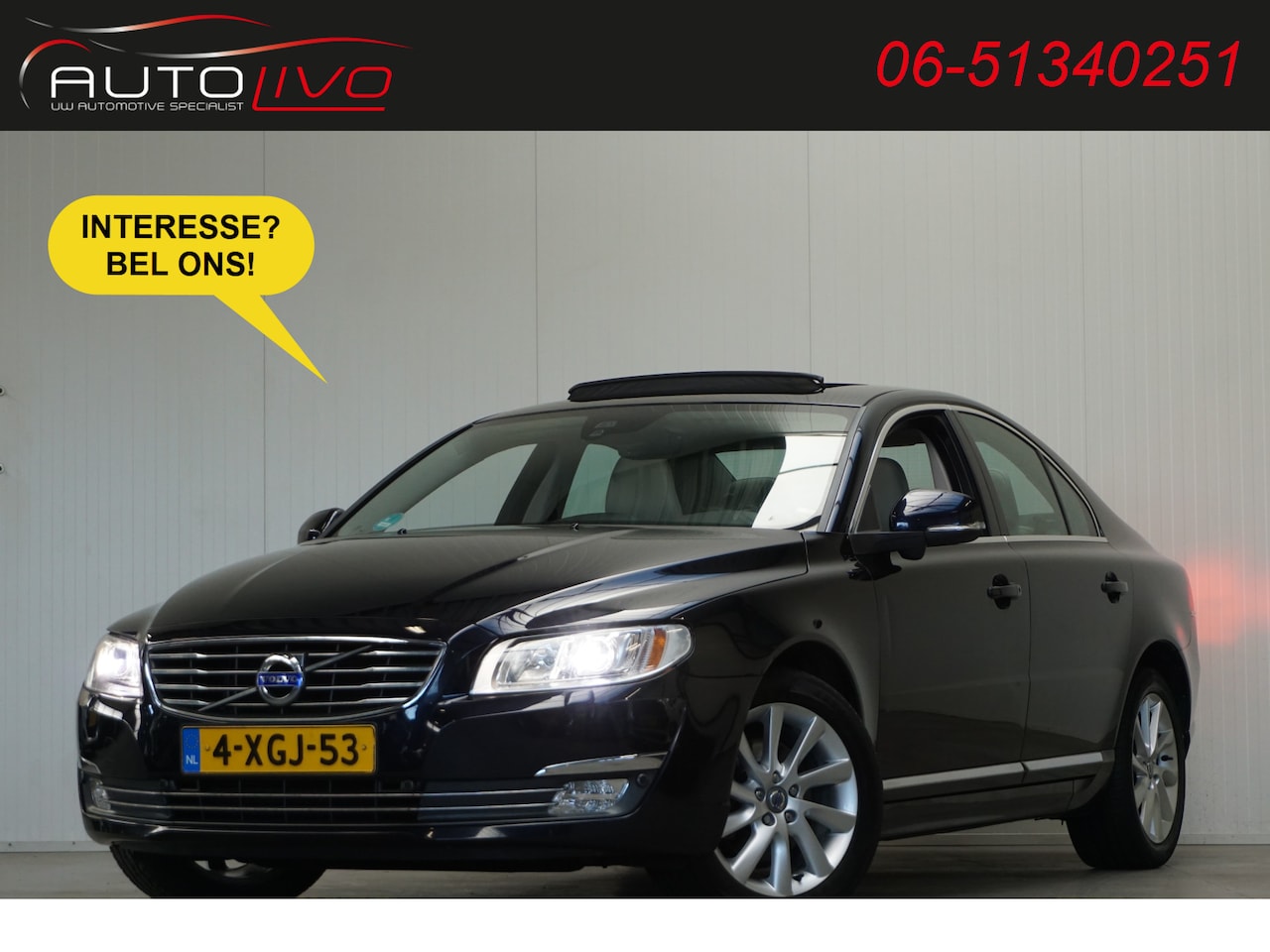 Volvo S80 - 2.0 D4 Summum 180 PK! AUTOMAAT! DAK LEER XENON NAVI etc. - AutoWereld.nl
