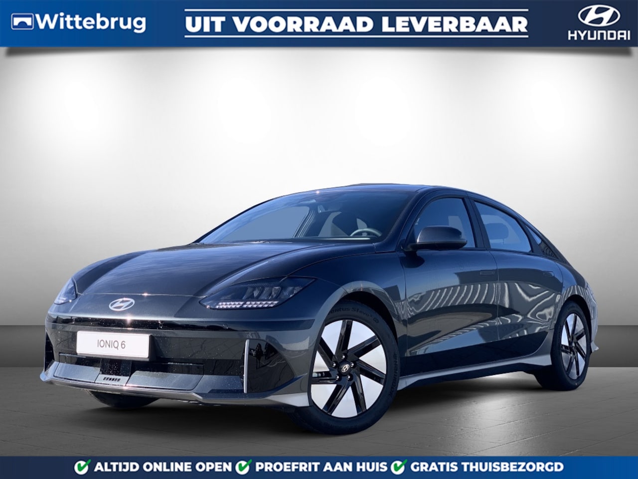 Hyundai IONIQ 6 - Style 53 kWh Volledig Elektrisch Automaat met Navigatie en Climate Control Uit voorraad le - AutoWereld.nl