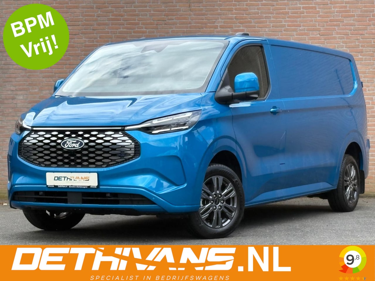 Ford Transit Custom - E-Transit 340 Lang 218PK Limited / 2.300KG Trekhaak / Camera / Carplay - AutoWereld.nl