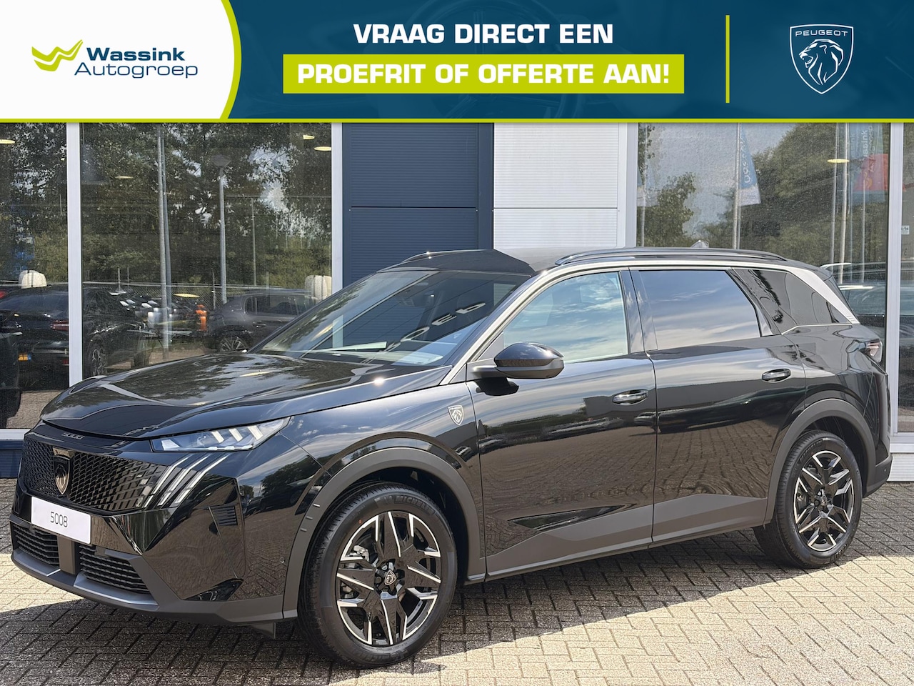 Peugeot 5008 - 1.2 Hybrid 145 GT | Parkeercamera 360° | Climate Control | Apple Carplay & Android Auto | - AutoWereld.nl