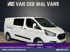 Ford Transit Custom - 2.0 TDCI 131pk L2H1 Dubbele Cabine Euro6 Airco | 5-Zits | Apple Carplay | LED | Cruisecont