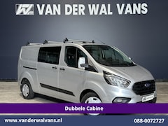 Ford Transit Custom - 2.0 TDCI 131pk L2H1 Dubbele Cabine Euro6 Airco | 5-Zits | Camera | Apple Carplay | LED | 2