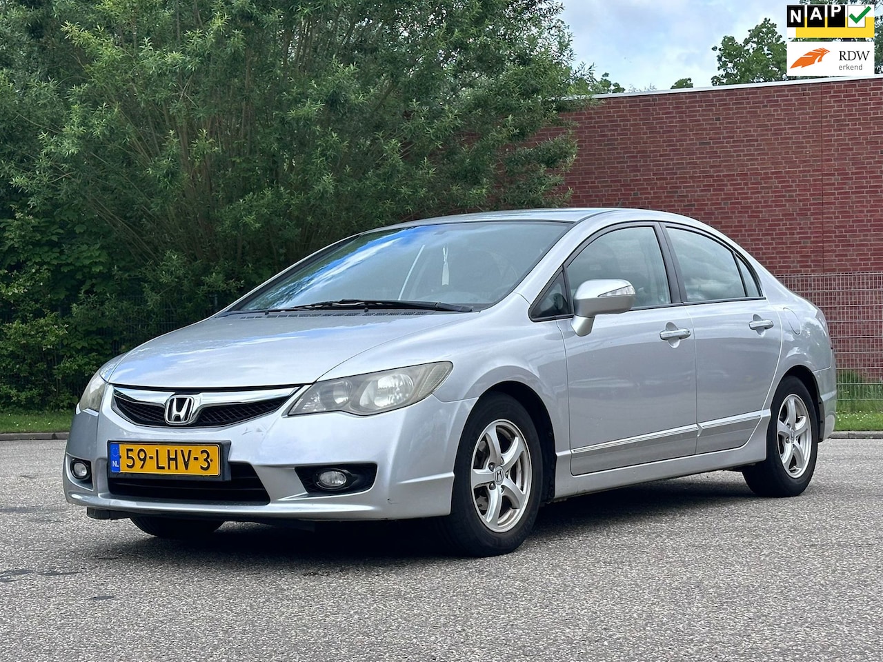 Honda Civic - 1.3 Hybrid Elegance Automaat*Cruise*NAP*Airco*LM velgen*Parkeersensoren*04-05-2027 APK*2e - AutoWereld.nl