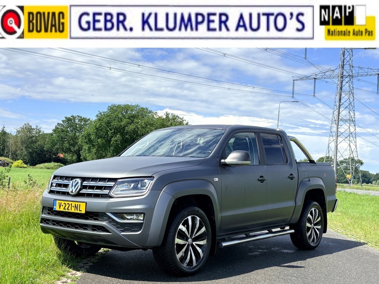 Volkswagen Amarok - 3.0 TDI 4Motion Plus Cab Highline Leer, Cruise, ECC, Haak, 2e Eig., PDC, 20" LM - AutoWereld.nl