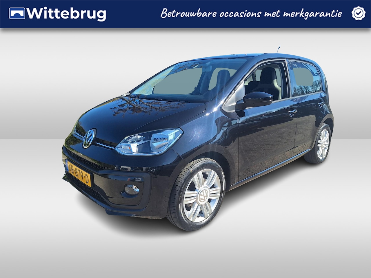 Volkswagen Up! - 1.0 BMT High Up! Parkeersensoren / Cruise control / LMV 15" / Navi By App / Bluetooth - AutoWereld.nl