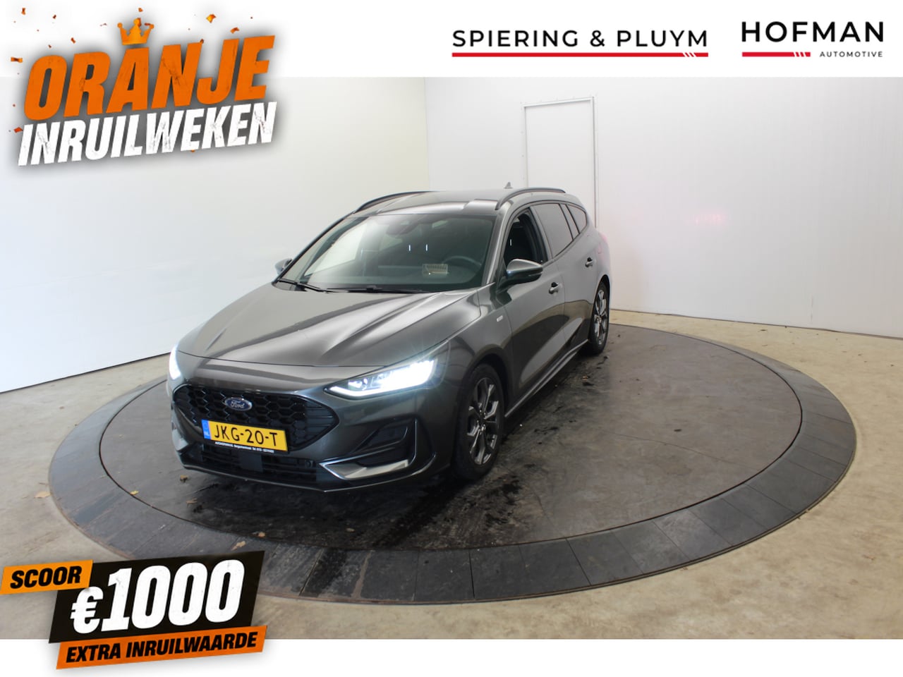 Ford Focus Wagon - 1.0 EcoBoost 168 PK Hybrid ST Line Camera Winterpack Head-Up Navi Dhoek - AutoWereld.nl